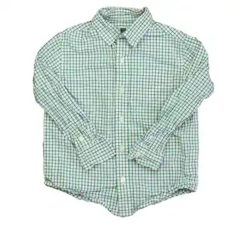 Walmart Pre-owned: Janie and Jack Boys Blue | Green | White Button Down Long Sleeve size: 4T (Good) offer