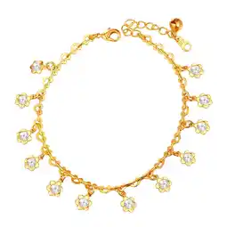 Walmart [Clearance]Ankle Bracelets for Women Style Charm Bracelet Adjustable Chain Anklet Foot Jewelry offer
