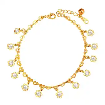 Walmart [Clearance]Ankle Bracelets for Women Style Charm Bracelet Adjustable Chain Anklet Foot Jewelry offer