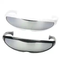 Walmart 2/pack Novelty Futuristic Sunglasses Mirrored Glasses offer