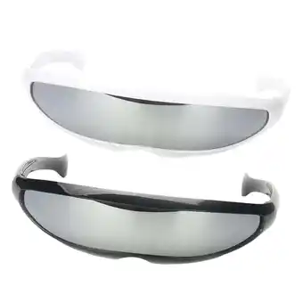 Walmart 2/pack Novelty Futuristic Sunglasses Mirrored Glasses offer