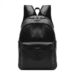 Walmart Milageto men's fashion leather backpack - trendy casual travel bag for school or work offer
