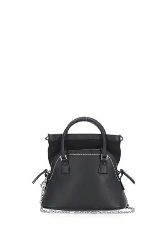 Walmart Maison Margiela Female Black Leather 5Ac Micro Bag Black offer