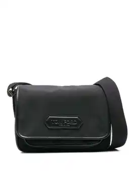Walmart Tom Ford Men's Foldover Messenger Bag Black offer