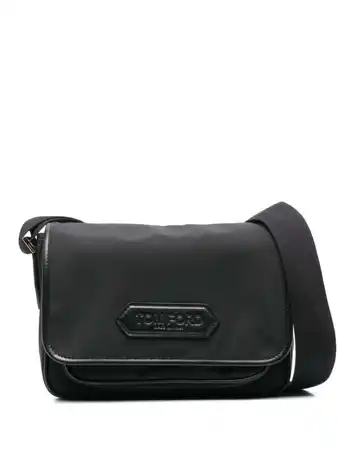 Walmart Tom Ford Men's Foldover Messenger Bag Black offer