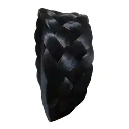 Walmart Kokiya Braided Hair Band Cross Headband Thick Elastic Hair Band Universal Handmade Hair black offer