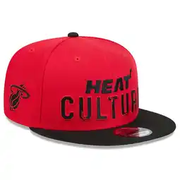 Walmart Men's New Era Red Miami Heat 2024/25 City Edition 9FIFTY Snapback Hat offer