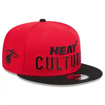 Walmart Men's New Era Red Miami Heat 2024/25 City Edition 9FIFTY Snapback Hat offer