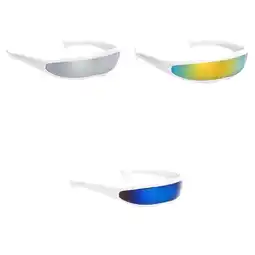 Walmart 3 Pcs Mirror Futuristic Single Sunglasses offer