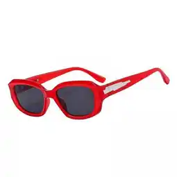 Walmart hengtong 2xClassic Sunglasses Comfortable Frame for Outdoor Biking Camping Red with Gray offer