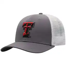Walmart Men's Top of the World Gray/White Texas Tech Red Raiders Victory Baseline Trucker Adjustable Hat offer