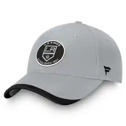 Walmart Men's Fanatics Silver Los Angeles Kings Fundament Adjustable Hat offer