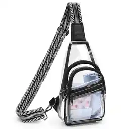 Walmart AEDAMURRA Clear Bag Stadium Approved Sling Bag Pack Crossbody Adjustable Strap Purses for Women Men offer