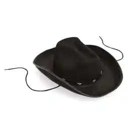 Walmart Black Cowboy Hat for Men with Silver Star Studs (One Size) offer