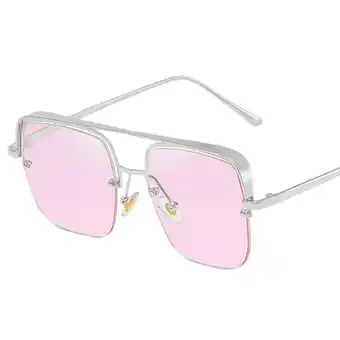 Walmart Classic Square Sunglass Vintage Style Fashion 400 Protection Oversized Driving Pink offer