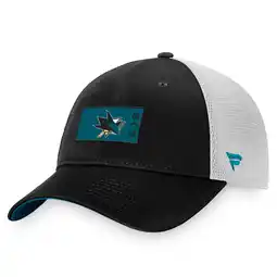 Walmart Men's Fanatics Black/White San Jose Sharks Authentic Pro Rink Trucker Snapback Hat offer