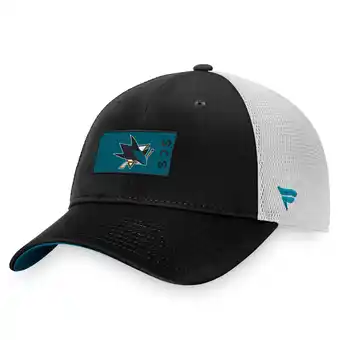 Walmart Men's Fanatics Black/White San Jose Sharks Authentic Pro Rink Trucker Snapback Hat offer