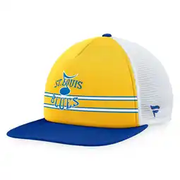Walmart Men's Fanatics Gold/Blue St. Louis Blues Special Edition 2.0 Trucker Snapback Adjustable Hat offer