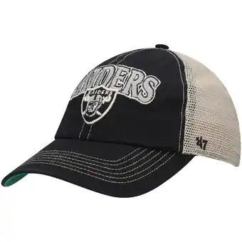 Walmart Men's '47 Black/Natural Las Vegas Raiders Tuscaloosa Clean Up Snapback Hat offer