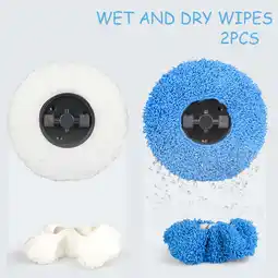 Walmart 100Fens Floor Sweeping Robot Dry And Wet Towel 2pc For Cleaning Home Wipe Alternately offer