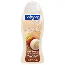 Walmart Softsoap Exfoliating Body Wash, All Skin Types, Coconut Butter, 20 fl oz Bottle offer