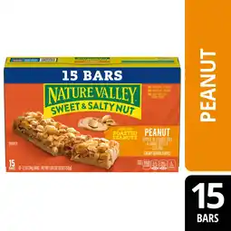 Walmart Nature Valley Granola Bars, Sweet and Salty Nut, Peanut, 15 Bars, 18 oz offer