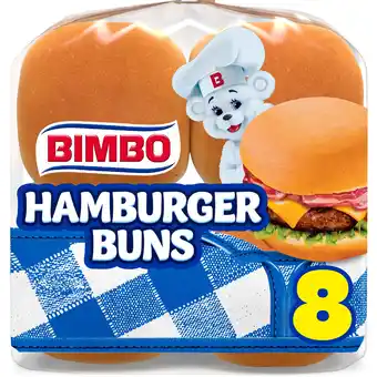 Walmart Bimbo Bimbollos Hamburger Buns, 8 count, White Hamburger Buns, 15 oz Bag offer