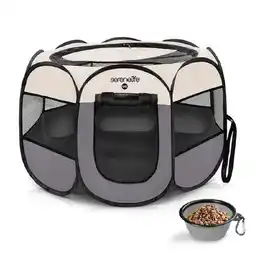 Walmart SereneLife 8-Panel Cat Dog Large Portable Foldable Pet Tent and Exercise Playpen offer