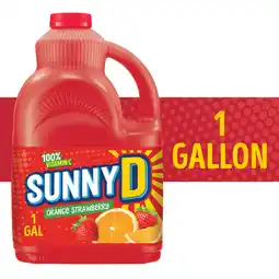 Walmart SUNNYD Orange Strawberry Juice Drink, 1 Gallon Bottle offer