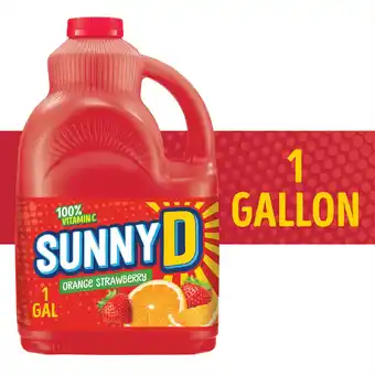 Walmart SUNNYD Orange Strawberry Juice Drink, 1 Gallon Bottle offer