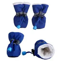 Walmart TELOLY Fymall 4 Pcs/lot Pet Dog Warm Cashmere Inner Anti-slip Rain Shoes Snow Boots for Small Dog offer