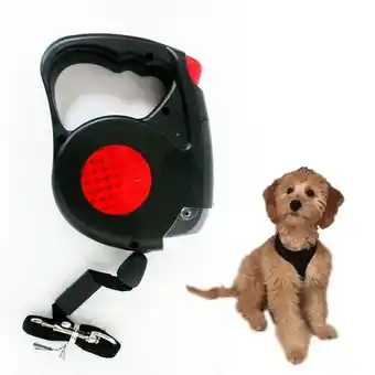 Walmart New 14.5 FT Retractable Pet Dog Leash With LED Flash Light Harness Collar Small offer