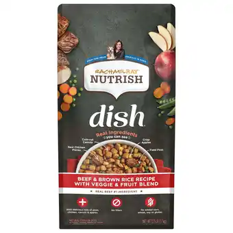 Walmart Rachael Ray Nutrish Dish Beef & Brown Rice Recipe with Veggies & Fruit Dry Dog Food, 3.75 lb. Bag offer