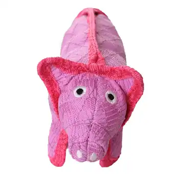 Walmart DuraForce Pig Pink Durable Woven Mesh Fiber Squeaky Dog Toy offer