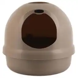 Walmart Petmate Booda Dome Plastic Enclosed Cat Litter Box with Dome Lid, Covered Cat Litter Pan, Titanium offer