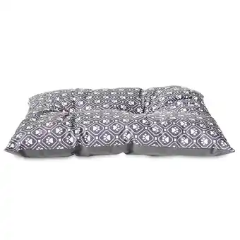Walmart Vibrant Life Tufted Plush Pet Bed, Gray Paw, 27 x 36 offer