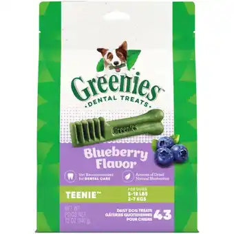 Walmart GREENIES Blueberry TEENIE Dental Treats, 43 Count offer
