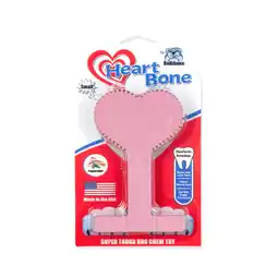 Walmart Bullibone Dog Chew Toys, Small Peppermint Heart Bone - Small Dogs and Aggressive Chewers offer