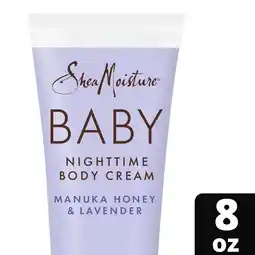 Walmart SheaMoisture Baby Nighttime Body Cream Manuka Honey & Lavender, 8 oz offer