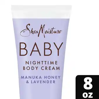 Walmart SheaMoisture Baby Nighttime Body Cream Manuka Honey & Lavender, 8 oz offer