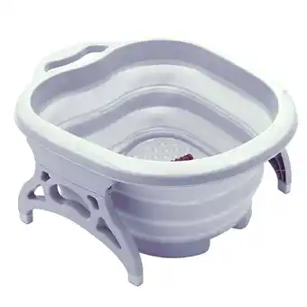 Walmart Ideaworks - Estelle Beauty Collapsible Foot Spa at Home Built-in Massage Rollers - Gray offer