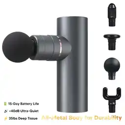 Walmart Arboleaf Mini Full-Metal Portable Body Massage Gun for Deep Tissue Muscle Tension Pain Relief offer