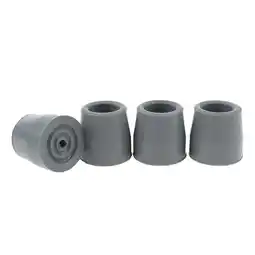 Walmart 4 Pcs Ferrule Rubber Crutch Tip Securely on Broken Ground Rock Gray offer