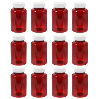 Walmart Eease 12 Empty Plastic Pill Bottles with Screw Caps for Chemicals and Powders offer