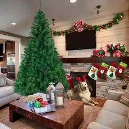 Walmart Ktaxon 6ft Full Artificial Christmas Pine Tree with Sturdy Mental legs,1050 Branch Tips,Green offer