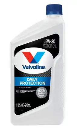 Walmart Valvoline Daily Protection SAE 5W-30 Synthetic Blend Motor Oil 1 QT (Packaging May Vary) offer