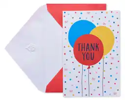 Walmart American Greetings Thank You Cards with Envelopes, Multi Color Balloons (48-Count) offer