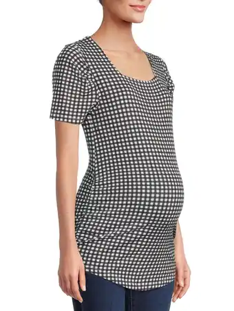 Walmart Planet Motherhood Women's Maternity Puff Sleeve Top offer
