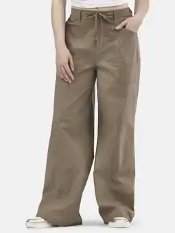 Walmart No Boundaries Wide Leg Drawstring Pants, 31” Inseam, Women’s and Women’s Plus offer