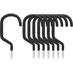 Walmart BreezyLife Black Heavy Duty Bike Storage Hooks Set, 8 Pack offer
